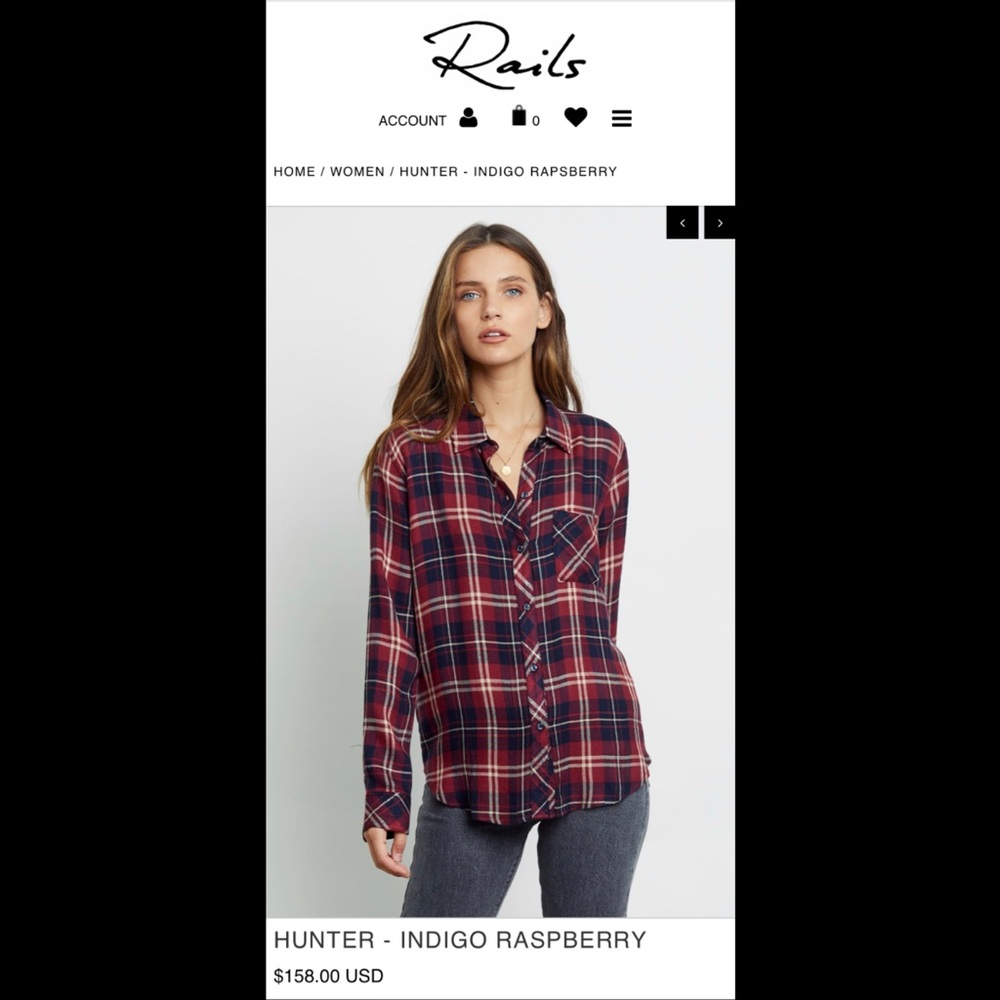 Rails Plaid Button Down/Flannel